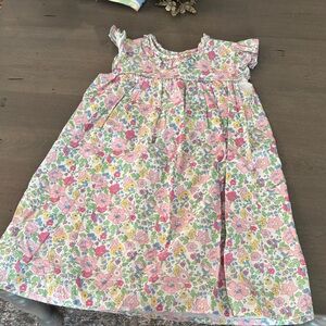 Floral Pink and Green Kids Dress size 10